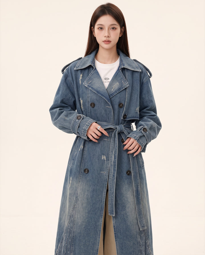 Denim Trench Coat