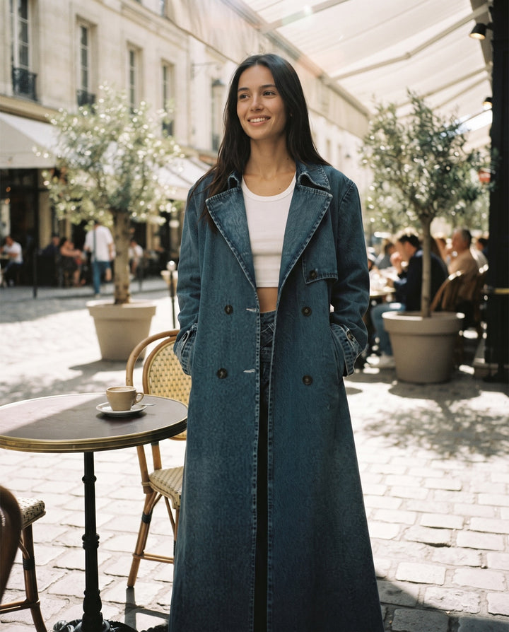 Denim Trench Coat
