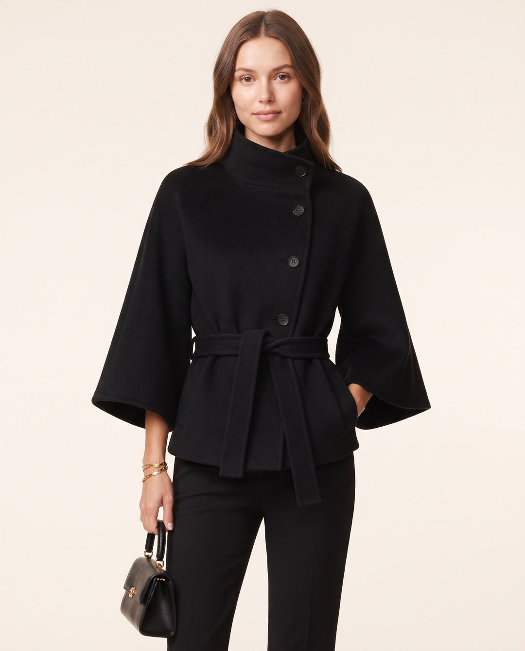 Belted Flare Coat