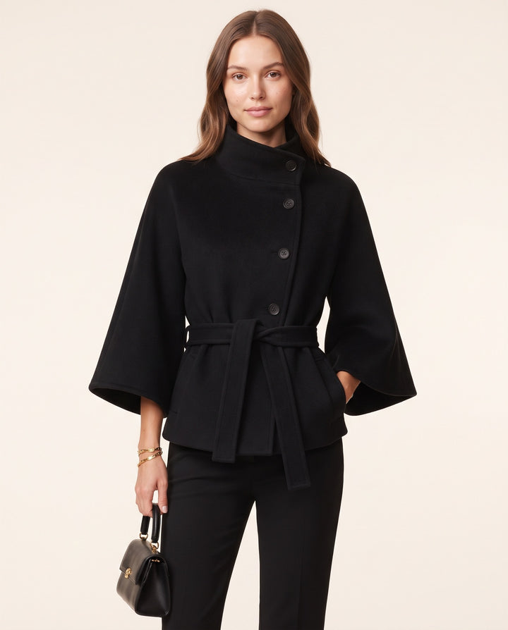 Belted Flare Coat