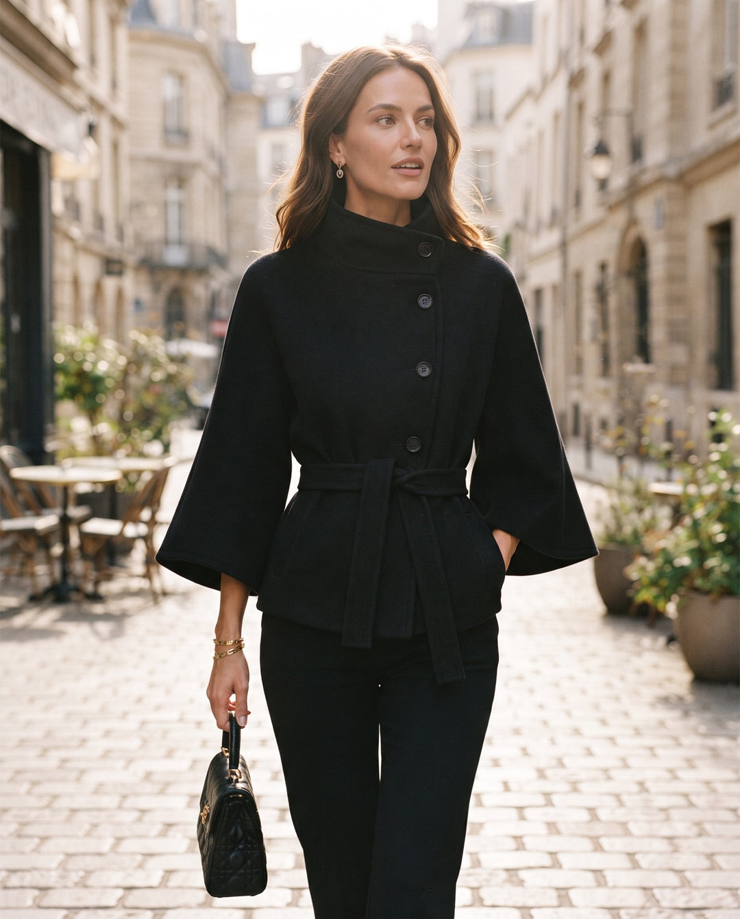 Belted Flare Coat