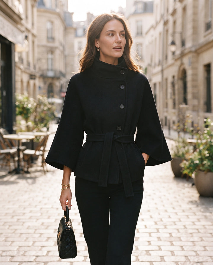 Belted Flare Coat