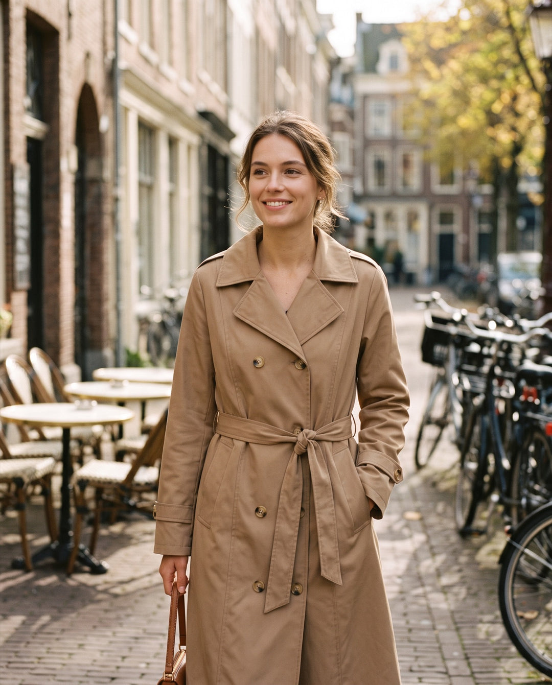 Waist-Cinch Trench Coat