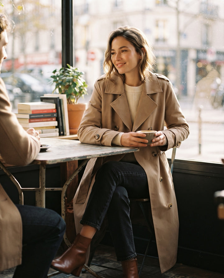 Waist-Cinch Trench Coat