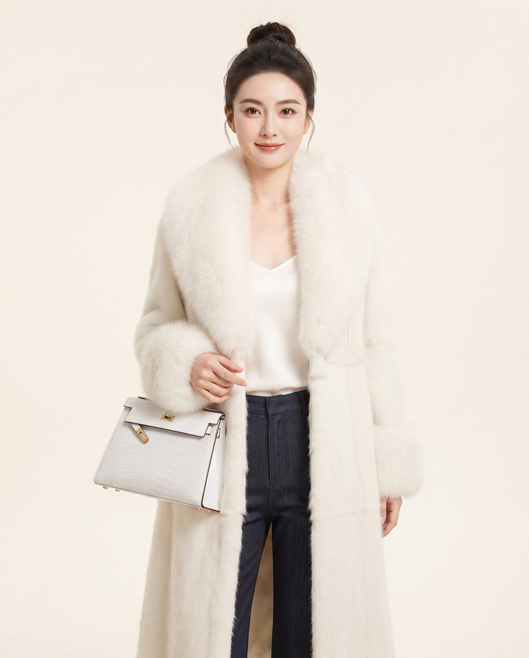 Oversized Faux Mink Coat