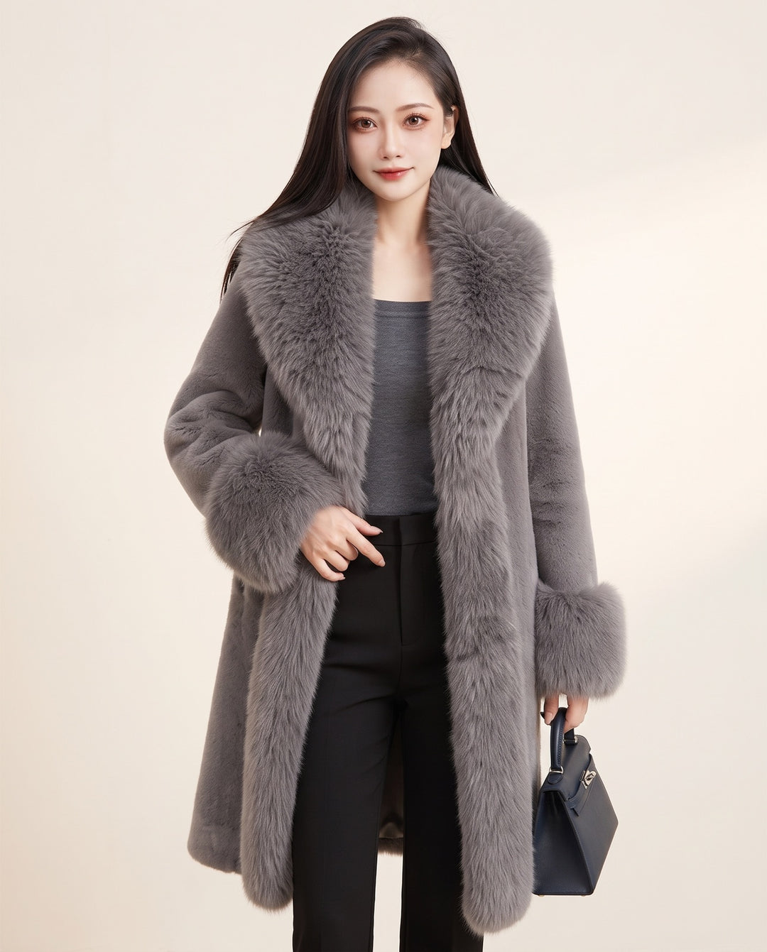 Oversized Faux Mink Coat