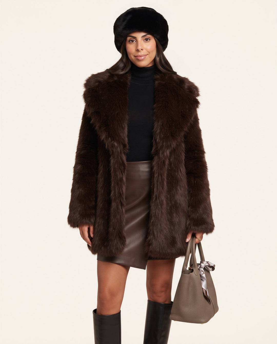 Long Faux Fur Coat