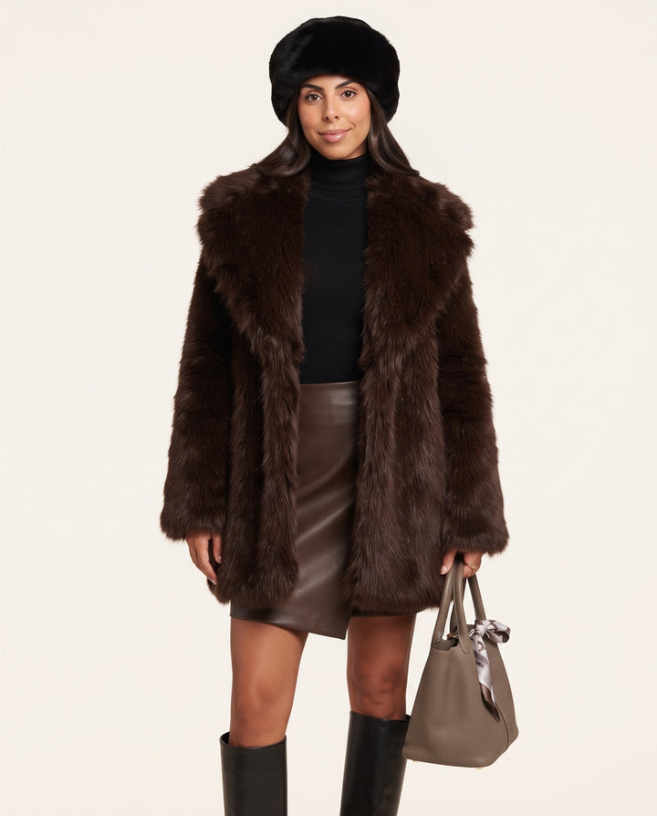 Long Faux Fur Coat