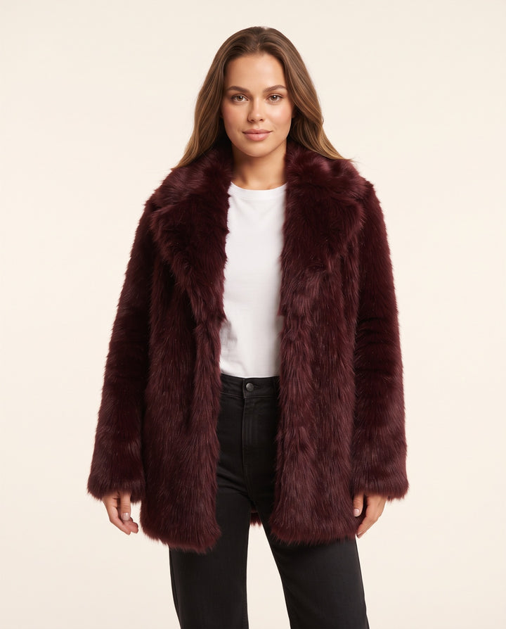 Long Faux Fur Coat