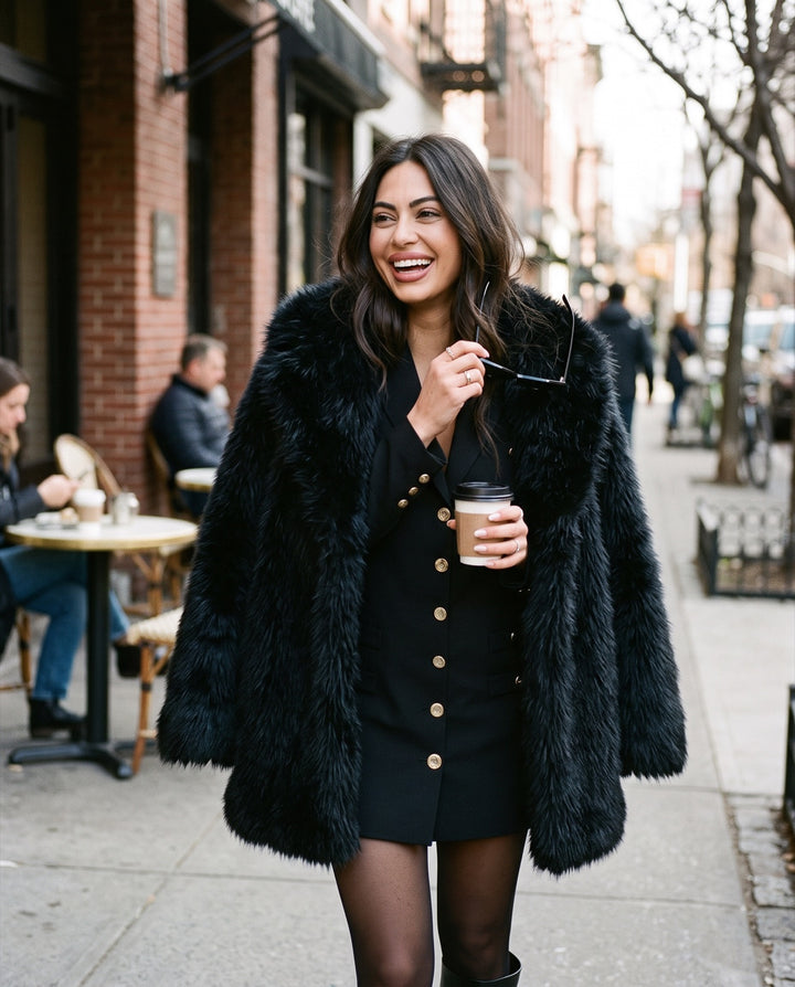 Long Faux Fur Coat