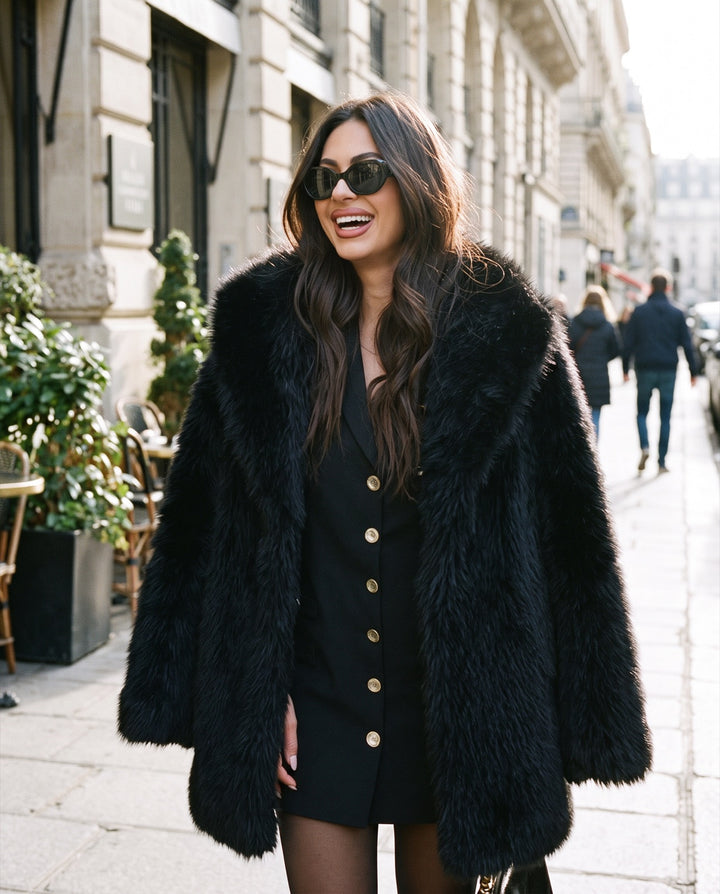 Long Faux Fur Coat