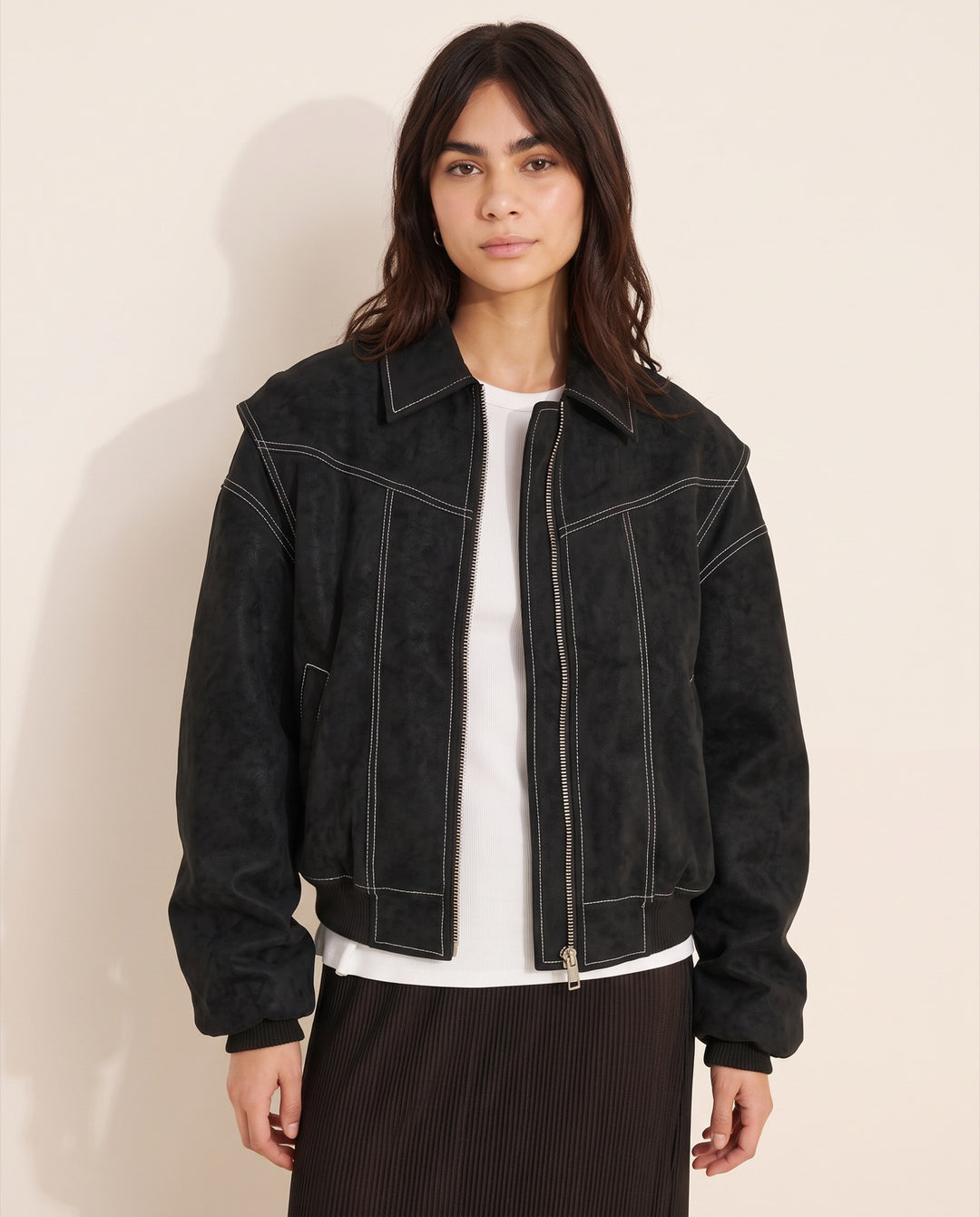Faux Leather Jacket