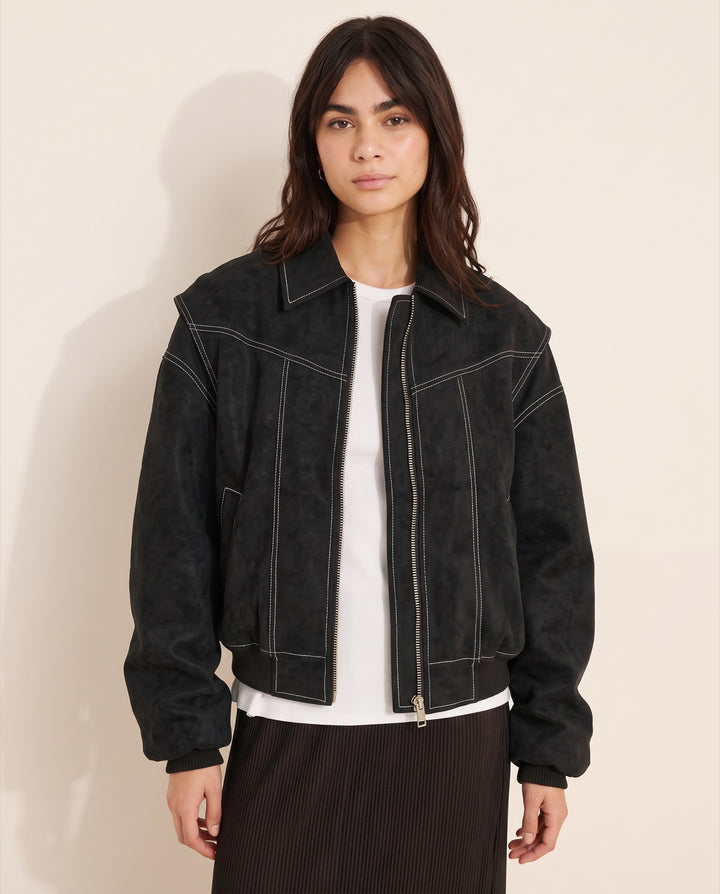 Faux Leather Jacket