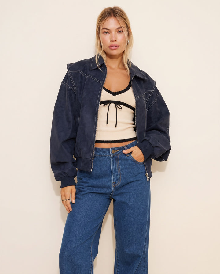 Faux Leather Jacket