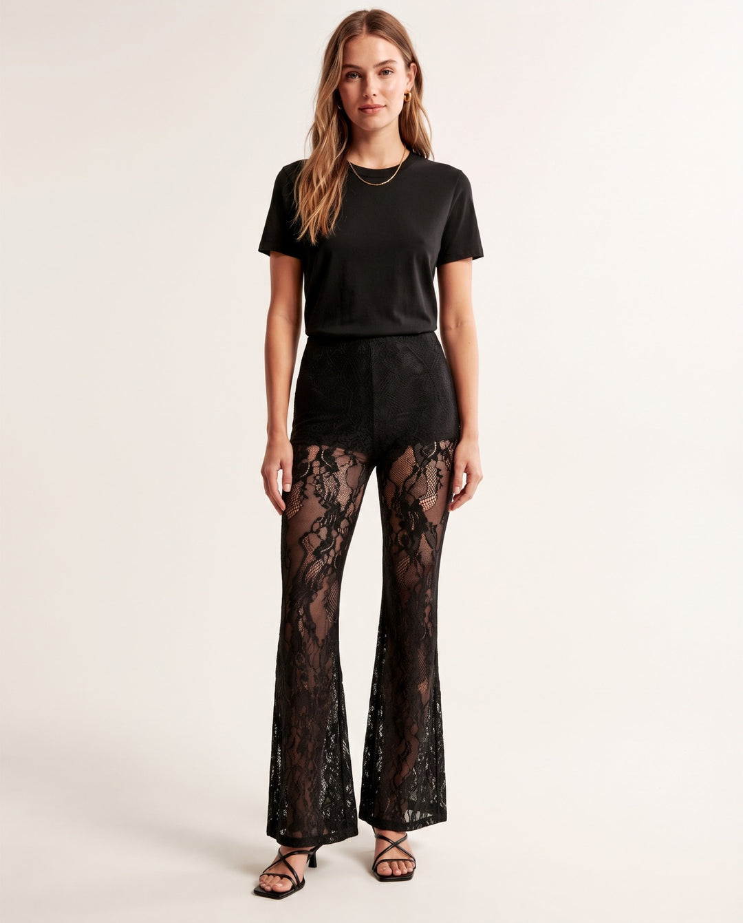 Lace Flare Pants