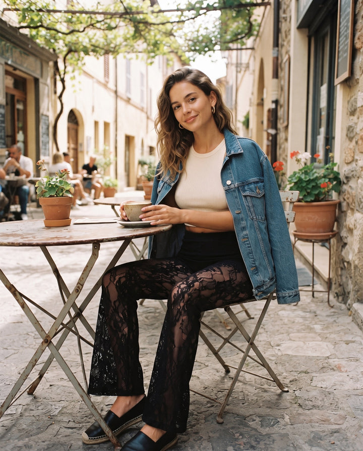 Lace Flare Pants