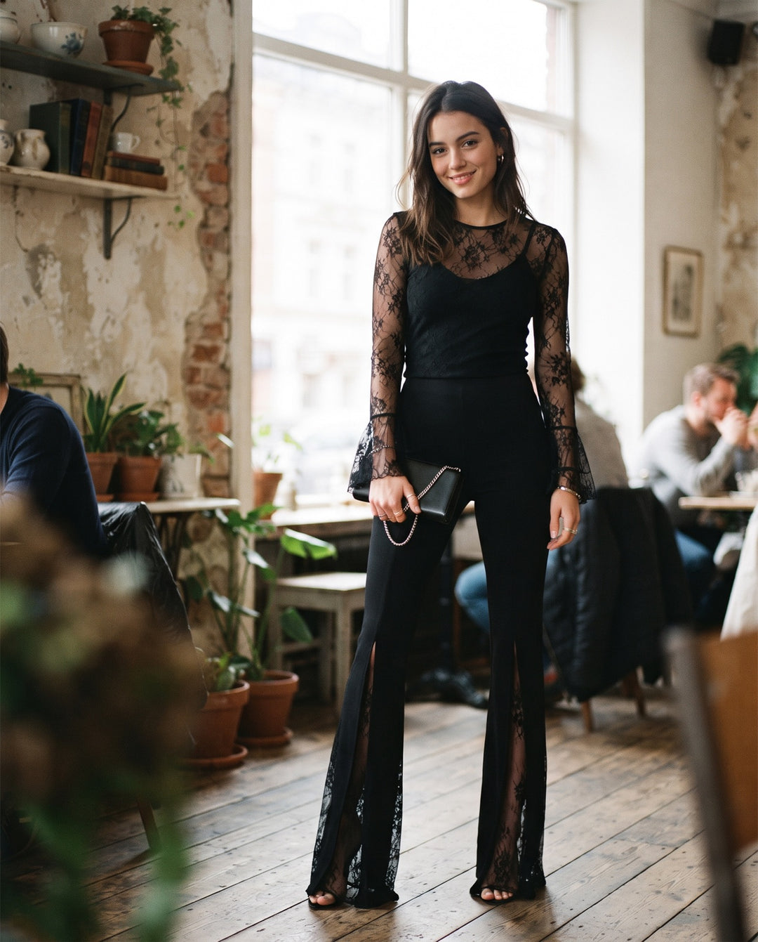 Knit Flare Pants
