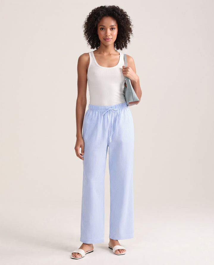 Striped Straight Trousers
