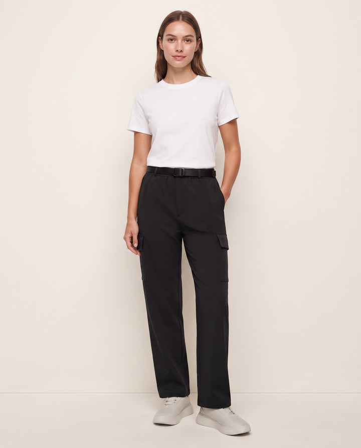 Straight-Leg Cargo Sweatpants