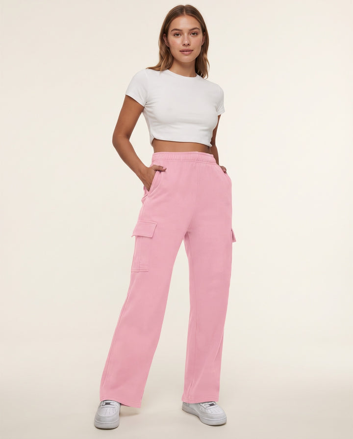 Straight-Leg Cargo Sweatpants