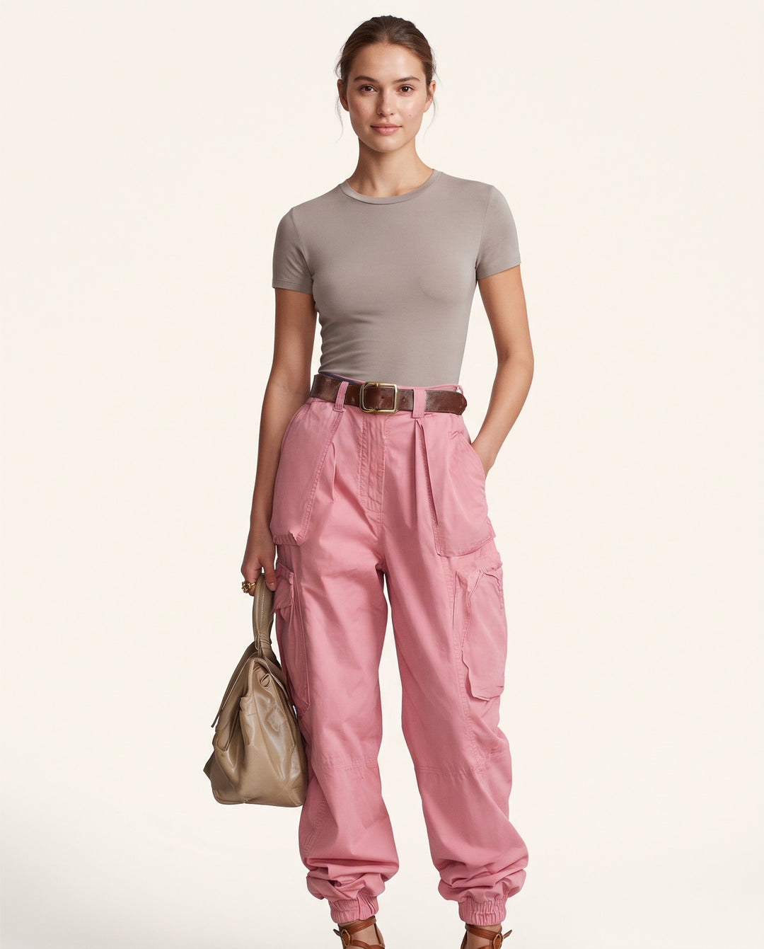 Cuffed Cargo Trousers