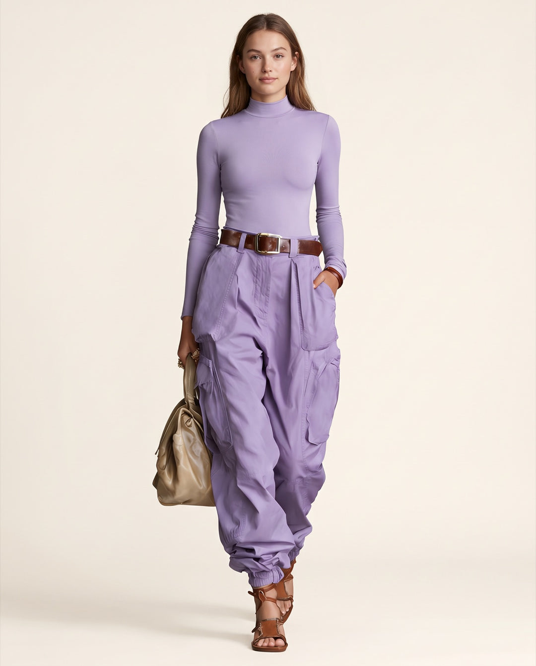 Cuffed Cargo Trousers
