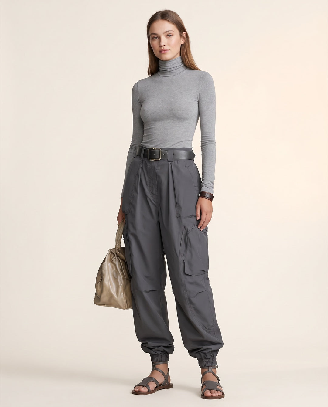 Cuffed Cargo Trousers