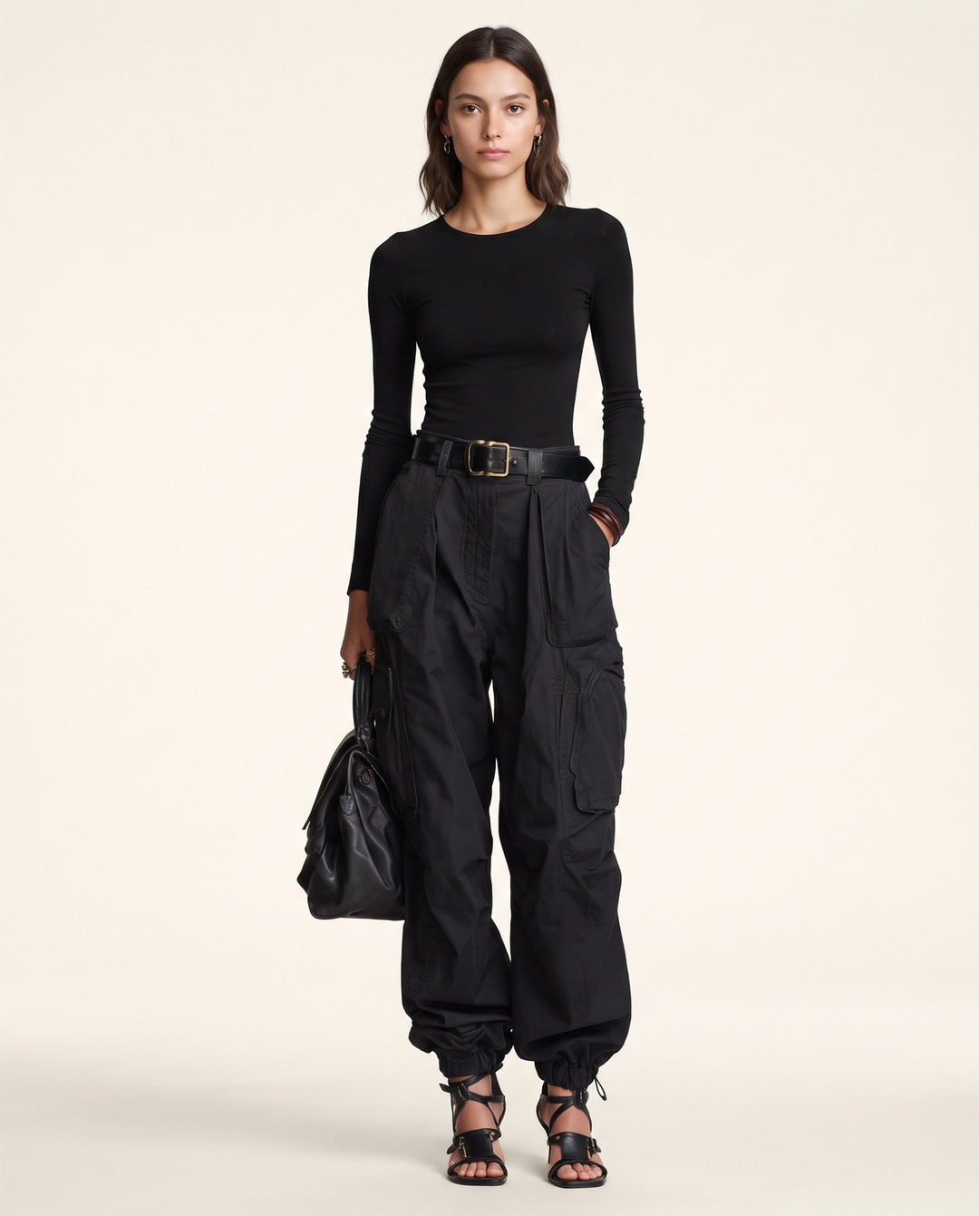 Cuffed Cargo Trousers