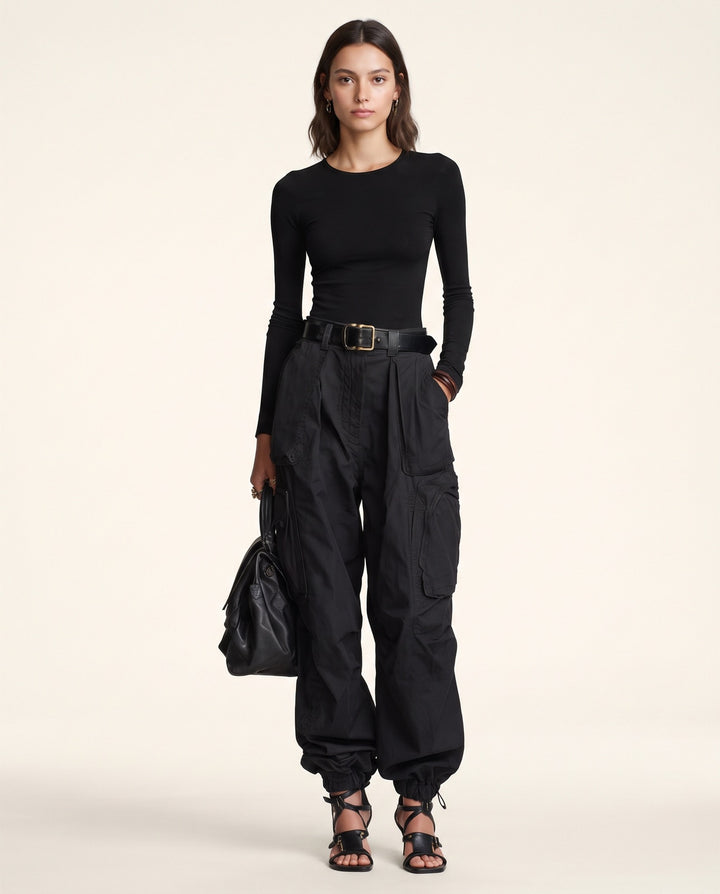Cuffed Cargo Trousers