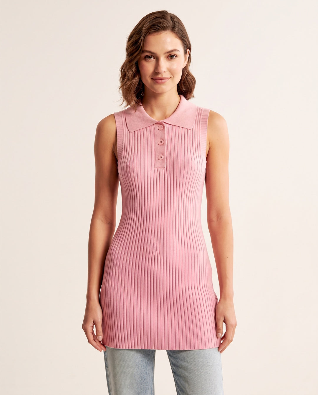 Sleeveless Sweater Dress
