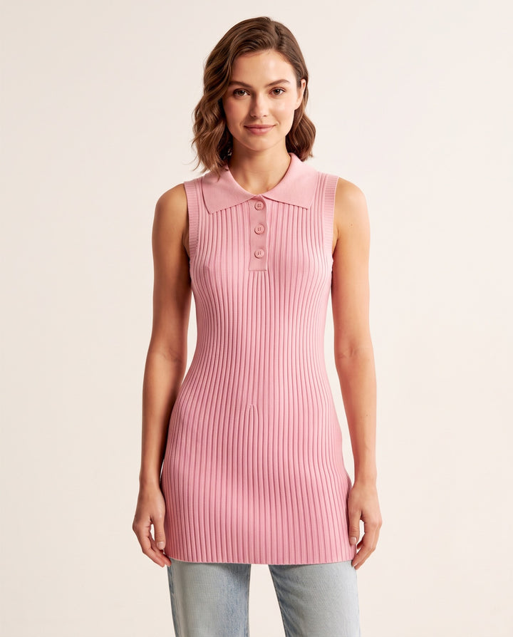 Sleeveless Sweater Dress