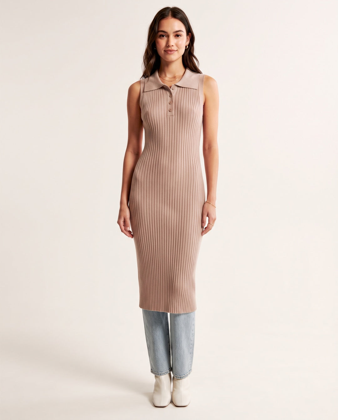 Sleeveless Sweater Dress