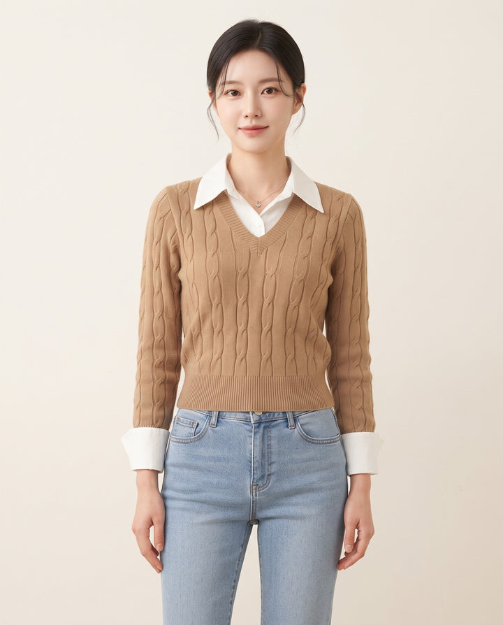 Twist-Knit Sweater