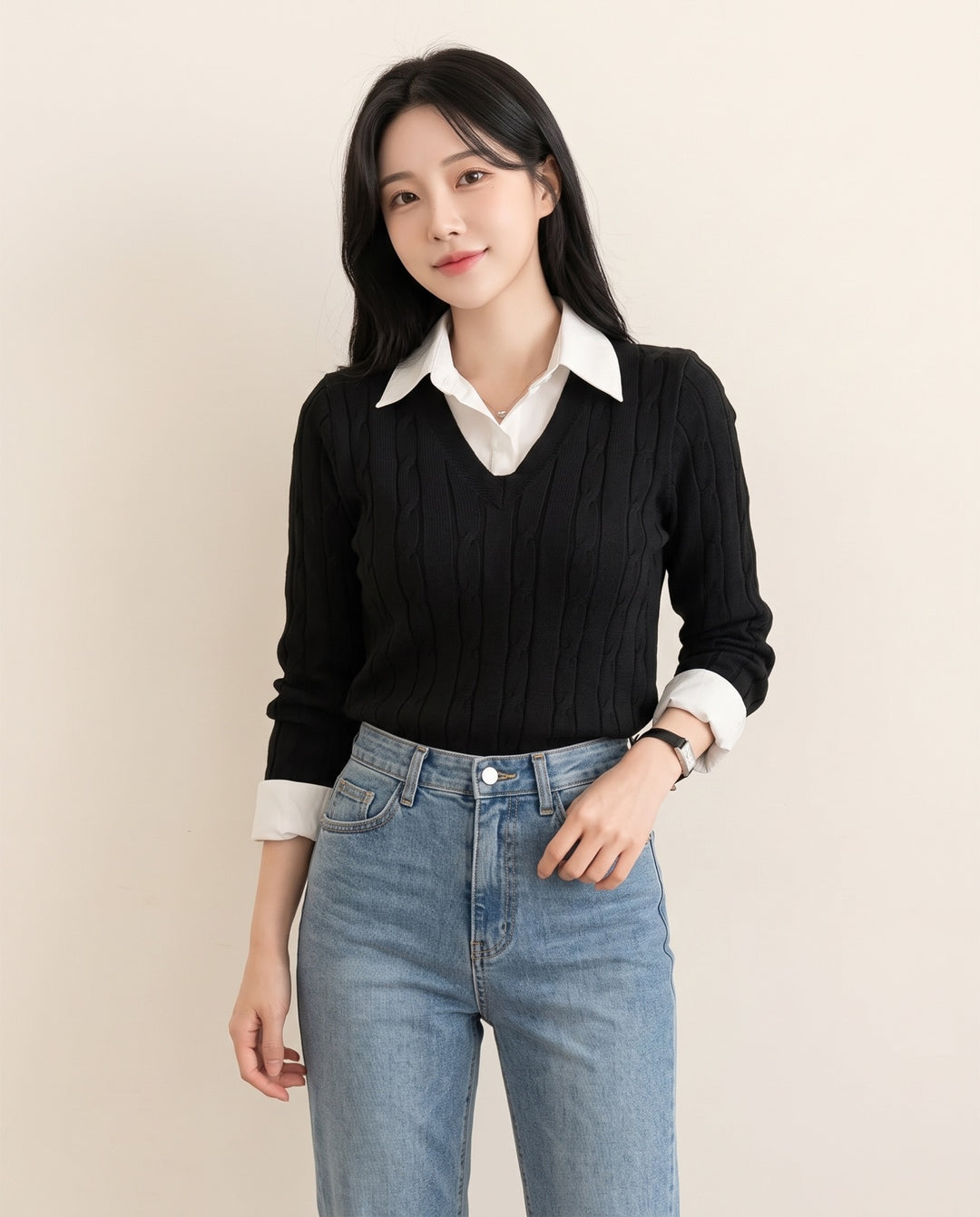 Twist-Knit Sweater