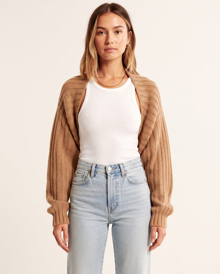 Cropped Shrug Cardigan