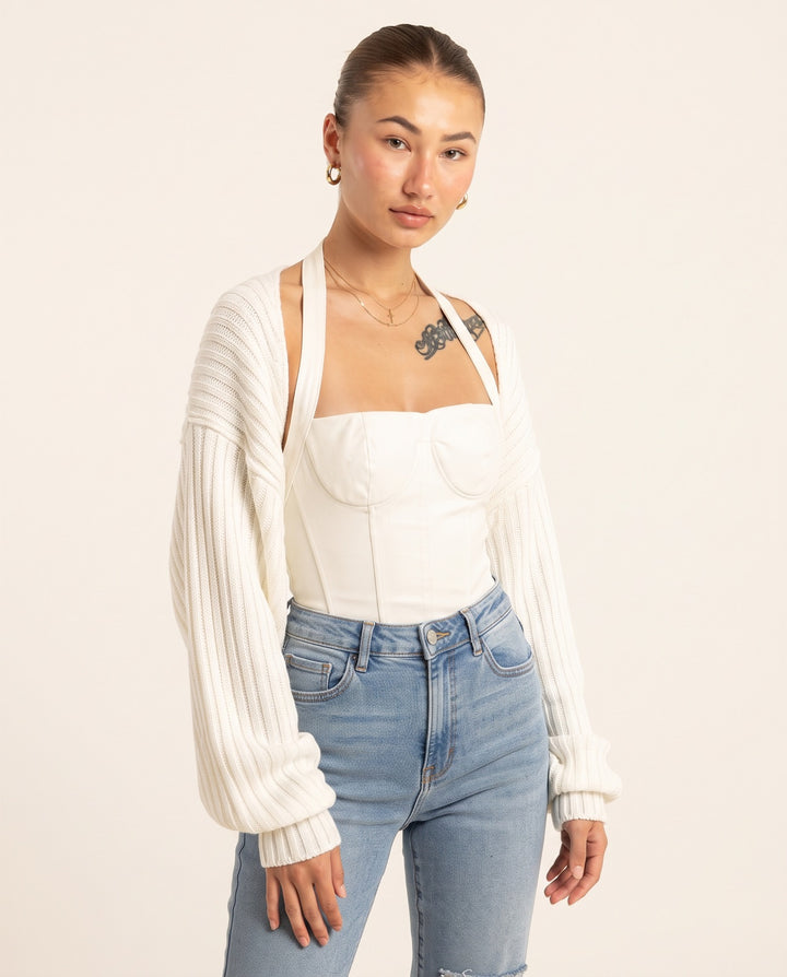 Cropped Shrug Cardigan
