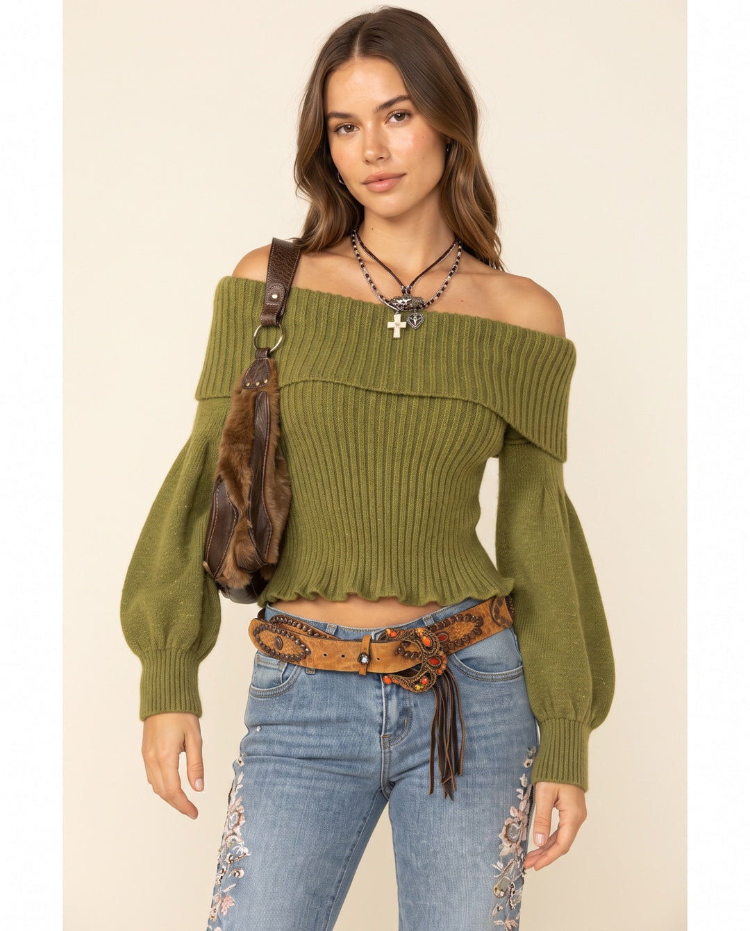 Lapel-Collar Sweater