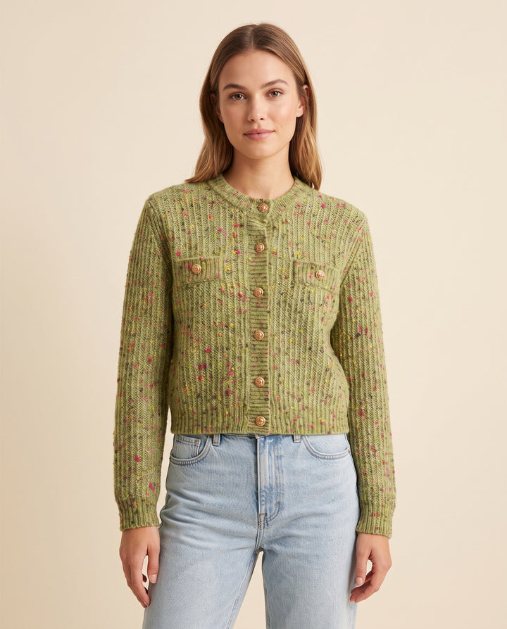 Round-Neck Cardigan