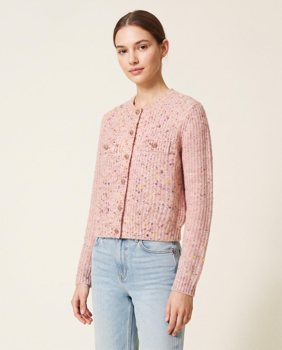 Round-Neck Cardigan