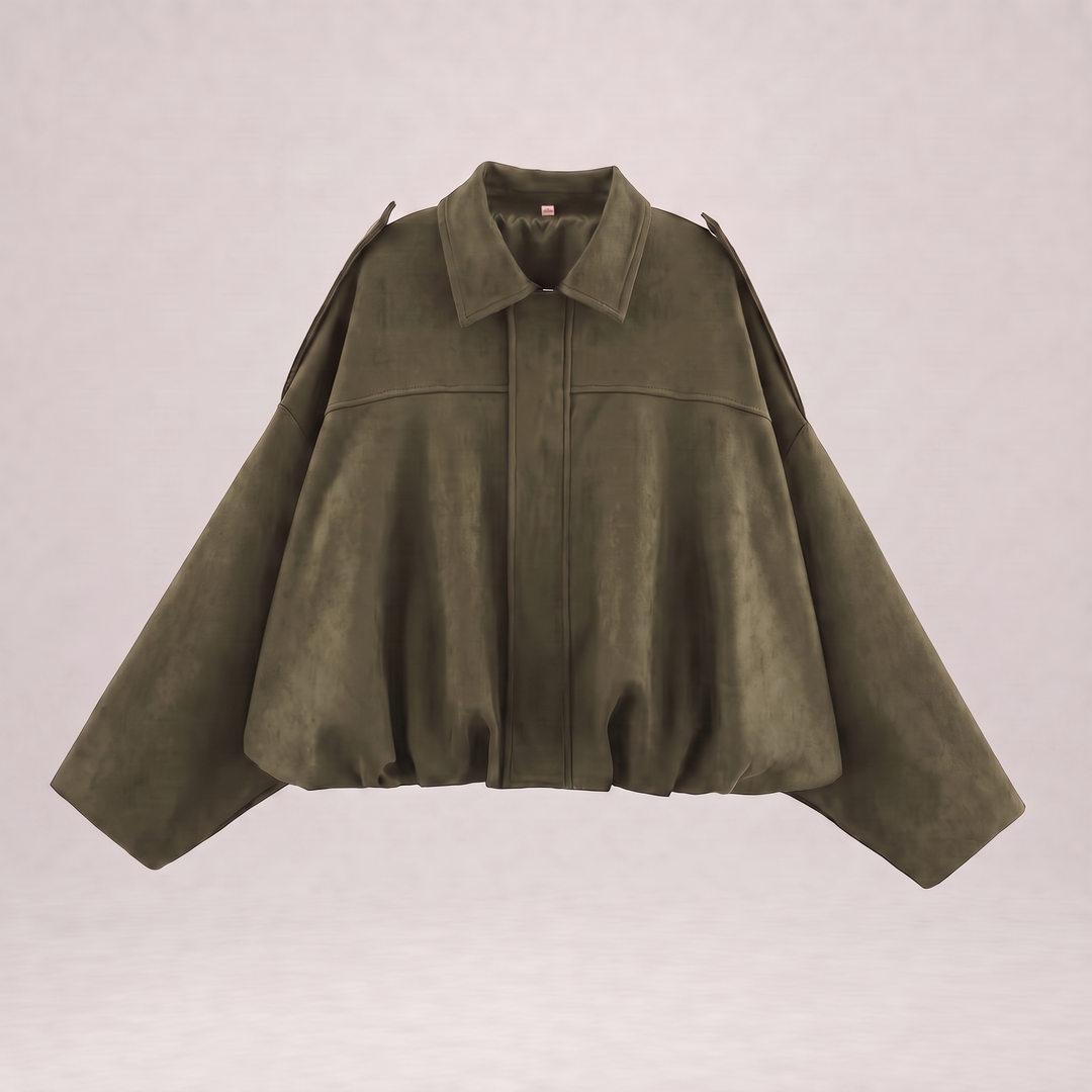 NOÉLLA Suede Bomber Jacket