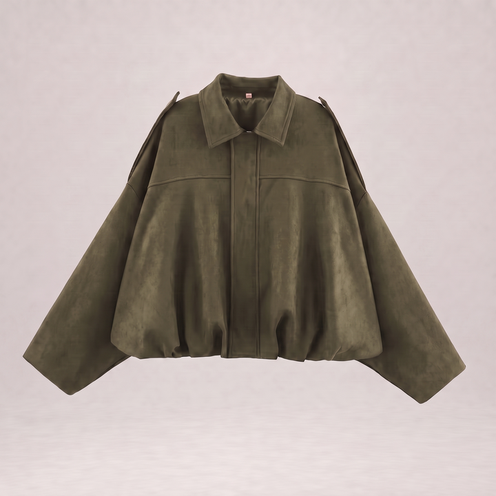 NOÉLLA Suede Bomber Jacket