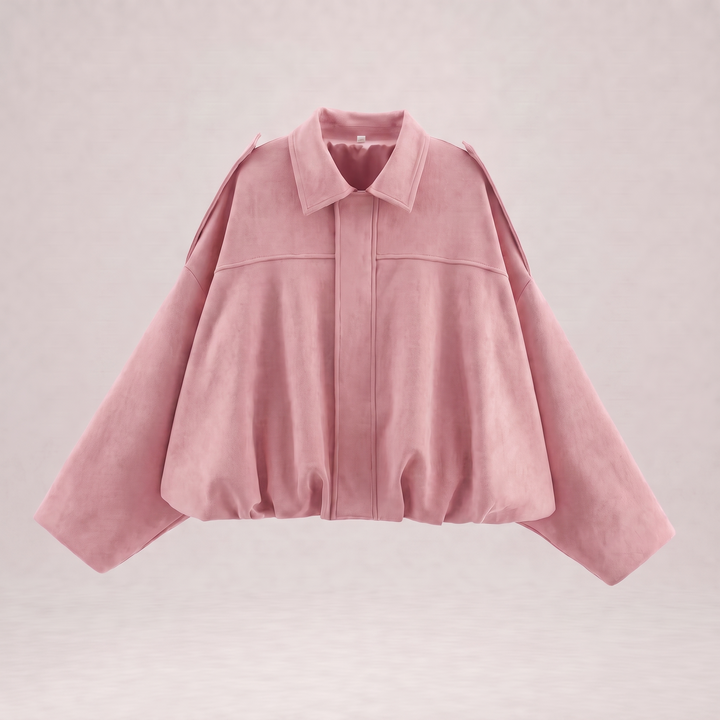 NOÉLLA Suede Bomber Jacket