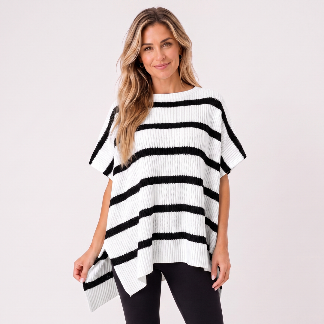 NOÉLLA Oversized Short Sleeve Sweater